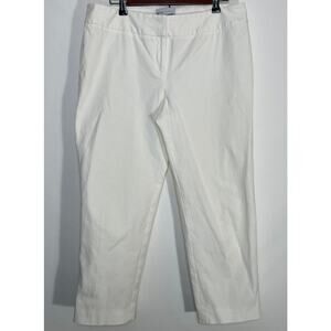 Elliott Lauren Crop Pants in White - Women's Size 12 - Made in the USA‎